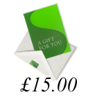 Gift Voucher £15.00 voucher Gift Voucher £15.00 voucher