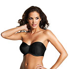 Fantasie Ivory Rose black strapless bra