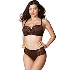 Fantasie Helena chocolate balcony bra